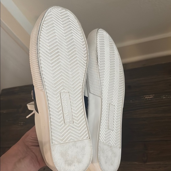 White and Navy Sneakers by RL - Picture 8 of 8